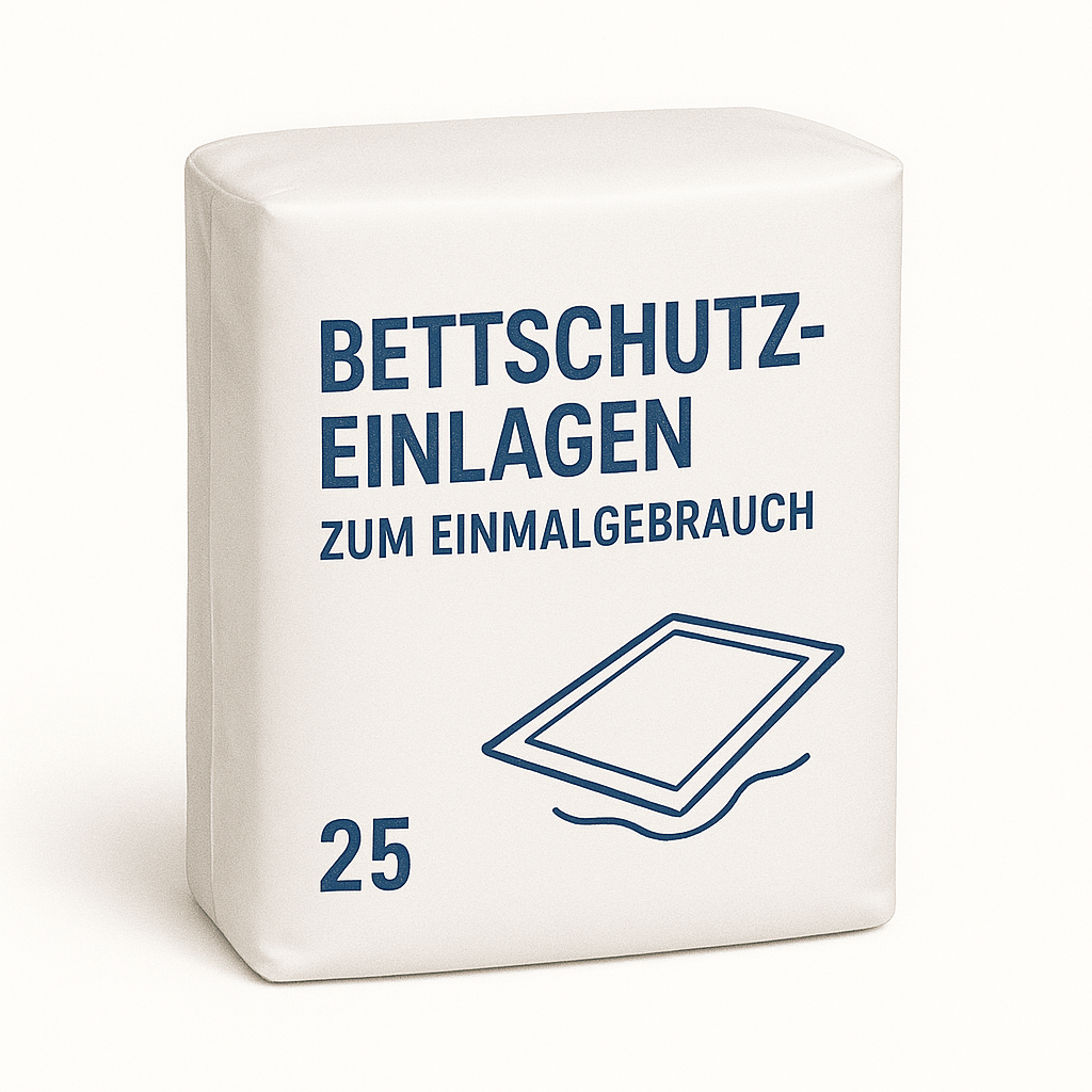 Saugende Bettschutzeinlagen zum Einmalgebrauch - 25 Stück