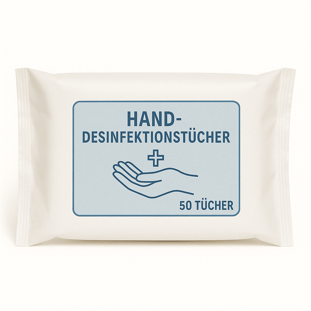 Händedesinfektionstücher - 50 Stück