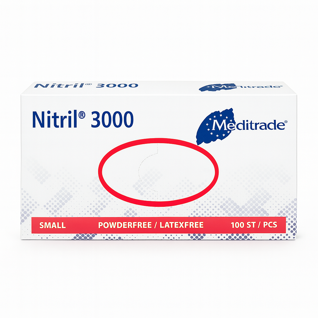 Meditrade Nitril® 3000 - Einmalhandschuhe, 100 Stück