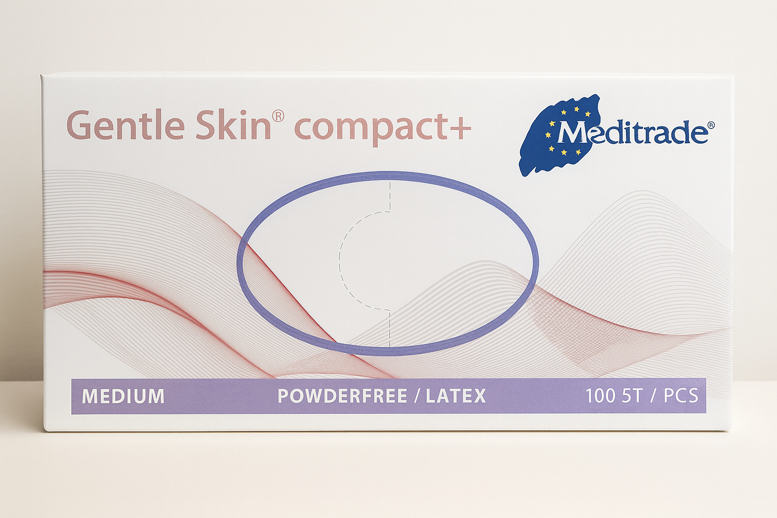 Meditrade Gentle Skin® Latexhandschuhe compact+ – 100 Stück